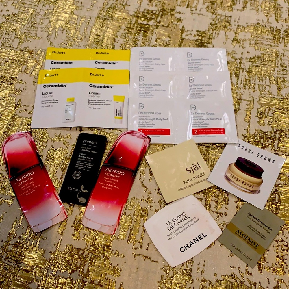 Assorted skin care samples 17 pieces Authentic NWT